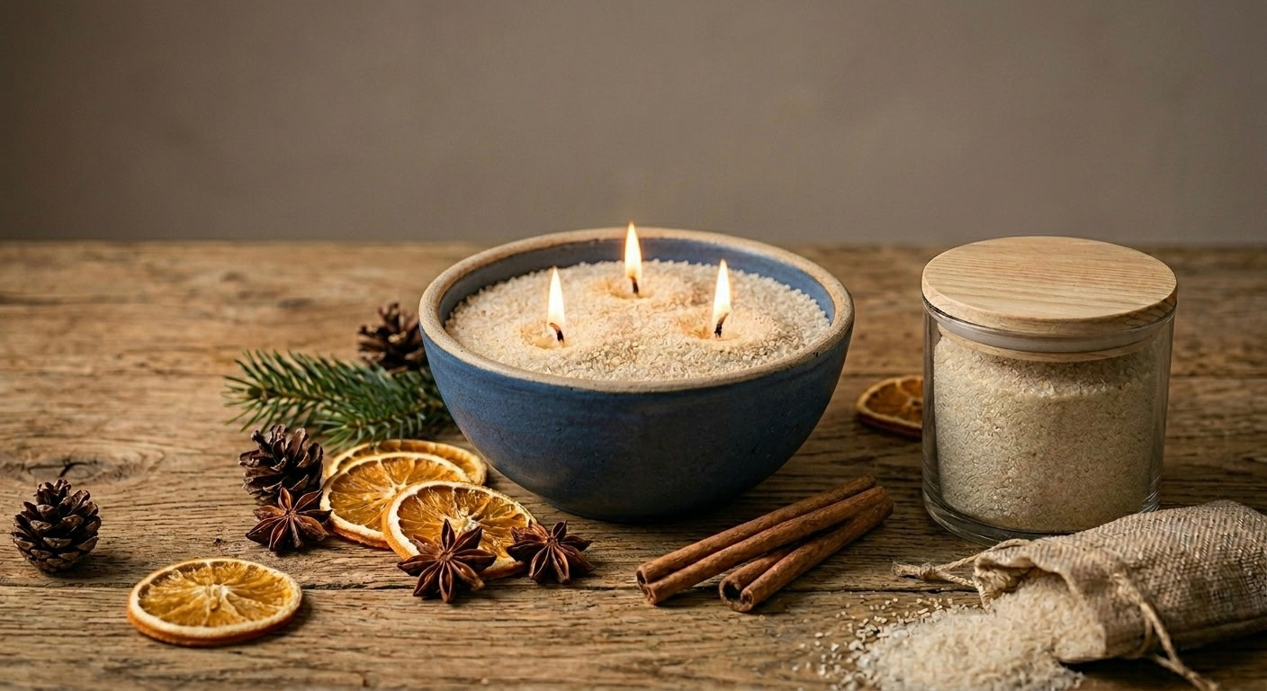 Kerzensand Weihnachtstraum – Festlicher Duftkerzen Sand