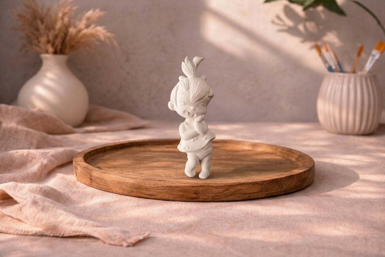 Pebbles Feuerstein zum Bemalen – DIY Figur